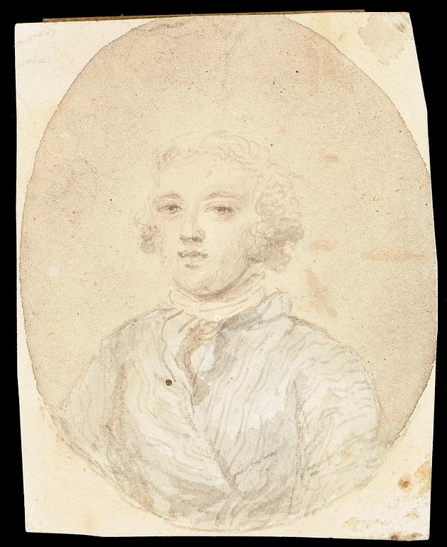 ANTON ULRIK BERNDES, tillskriven, akvarellerad teckning.