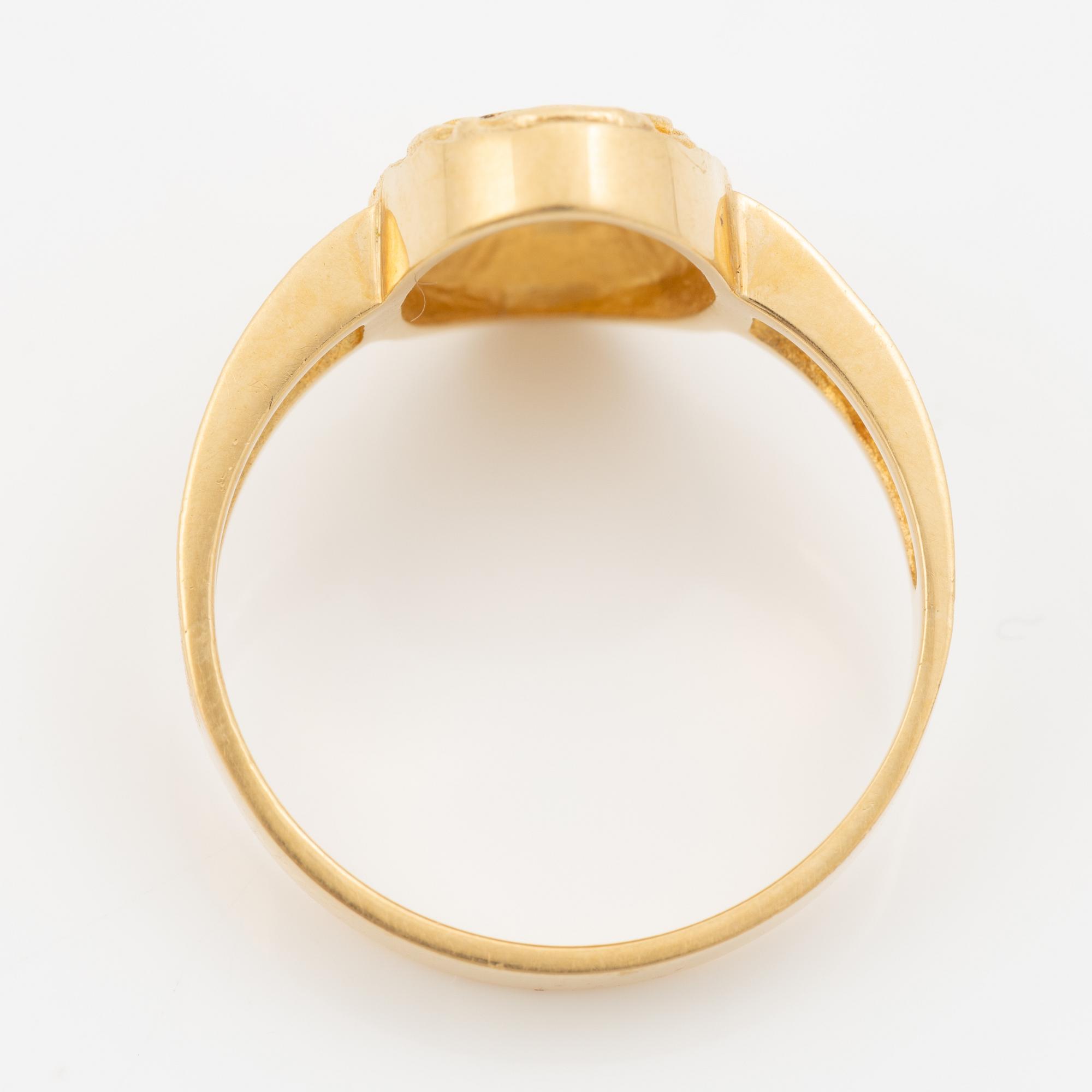 Lapponia, ring 18K guld, Finland 1978.