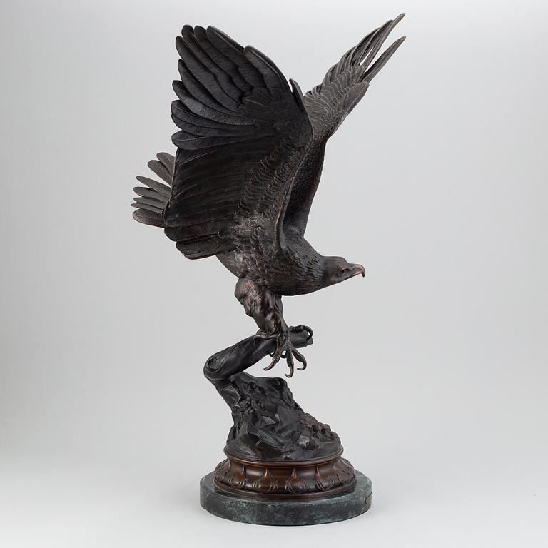 Jules Moigniez, efter. Skulptur. Signerad. Brons.