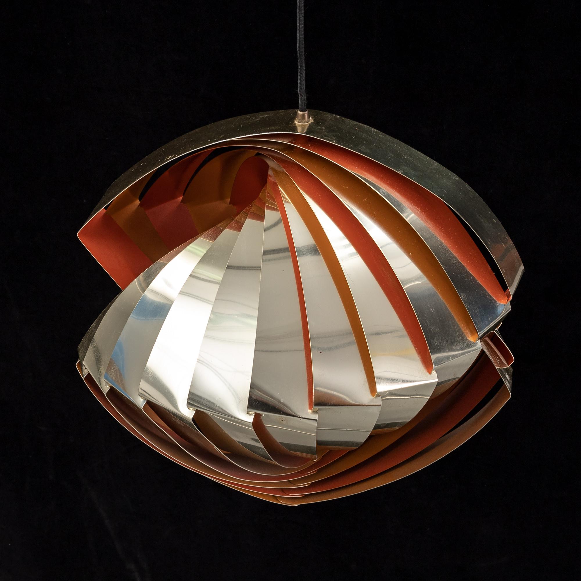 A 'Konkylie' ceiling light by Louis Weisdorf.
