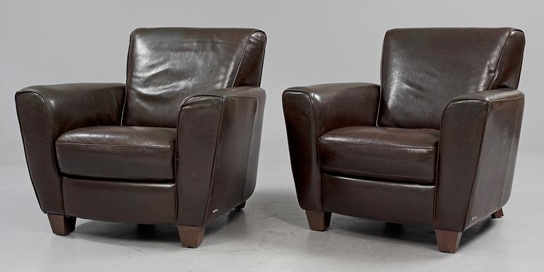 FÅTÖLJER, ett par, Natuzzi, Italien, 1900/2000-tal.