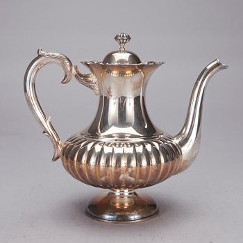 KAFFESERVIS, 3 delar, silver, Kultakeskus, Tavastehus, Finland 1992 och 1997. Vikt 811 g.