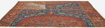 A variant of a 'Medallion' Ushak carpet fragment, West Anatolia, c. 260 x 285, late 16th century.