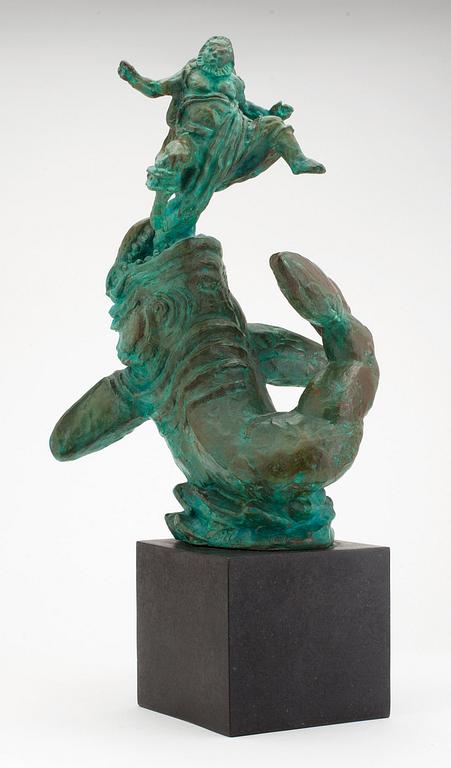 Carl Milles, "Jona och valfisken" (= Jonah and the whale).