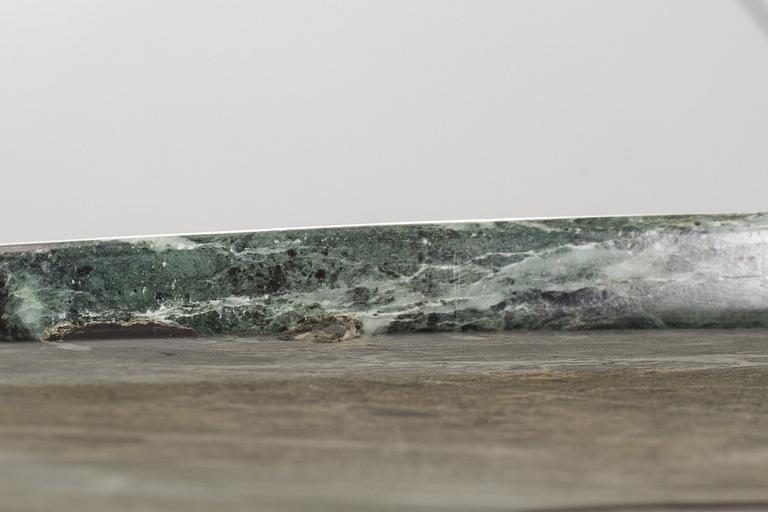 A PASTOE MARBLE TOP DINNER TABLE, 1970/80's.