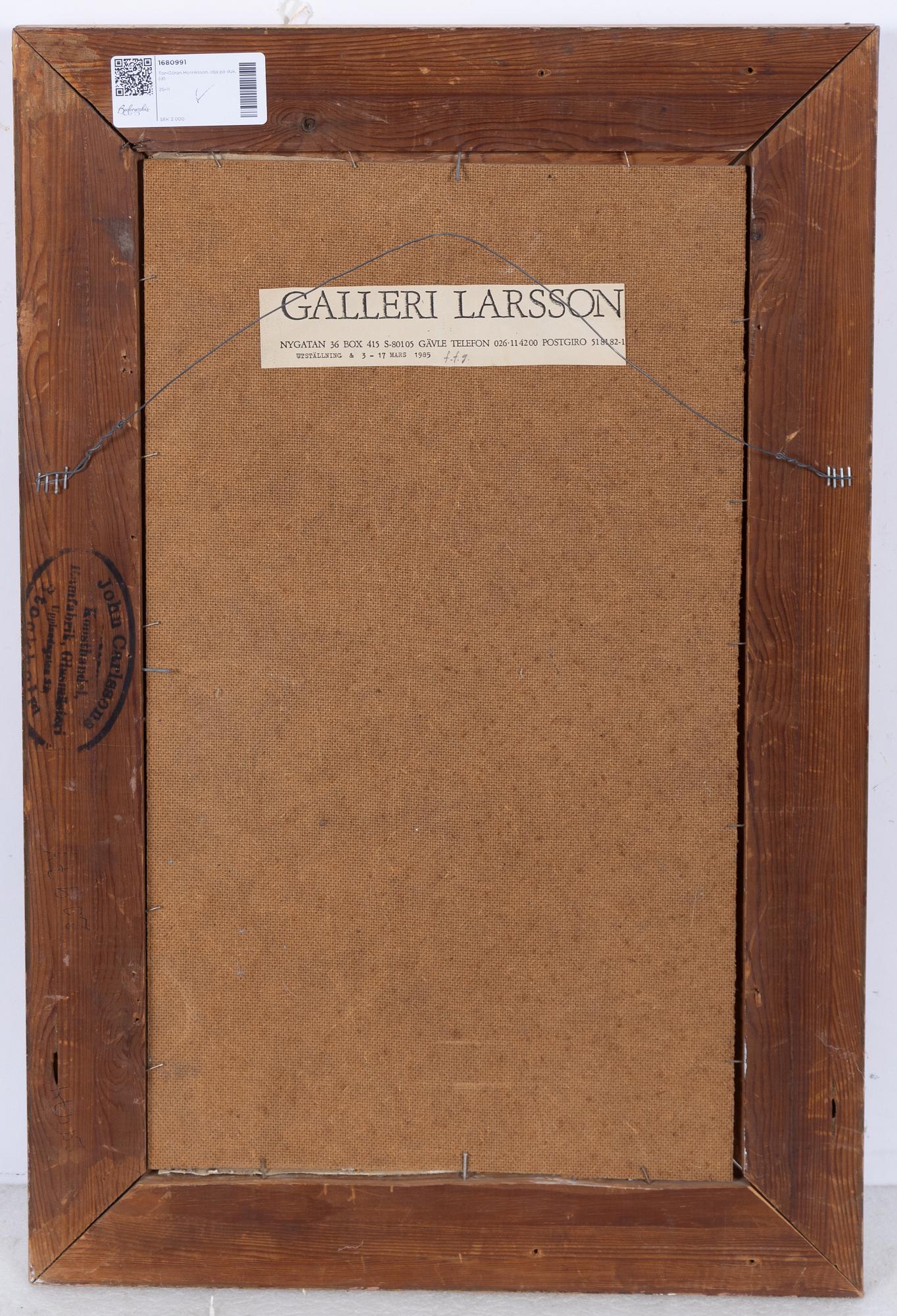 Tor-Göran Henriksson, Untitled.