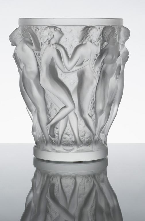 VAS, "Bacchantes", glas, Lalique, enligt uppgift inköpt på 1970-talet.