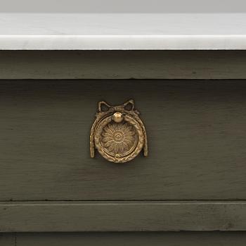 a pair of early 20th century painted bedside tables.