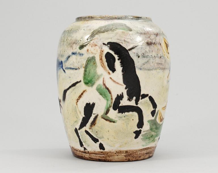 A Gunnar Theander earthenware vase, 1919.