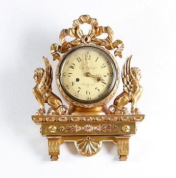 VÄGGPENDYL, empirestil, Ernst Lindberg, Stockholm.