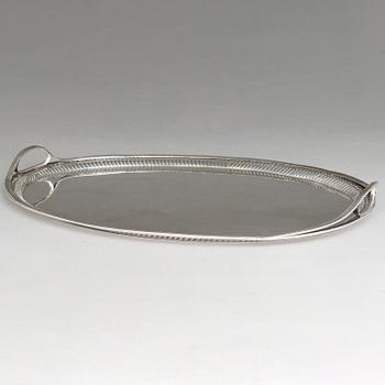 BRICKA, silver, S:t Petersburg, 1796, oidentifierad mästarstämpel.