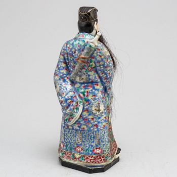 A Chinese famille rose figure, modern.