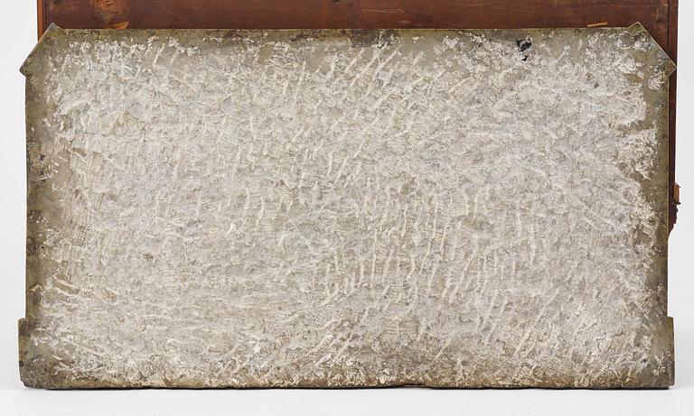 A late Gustavian mahogny commode.