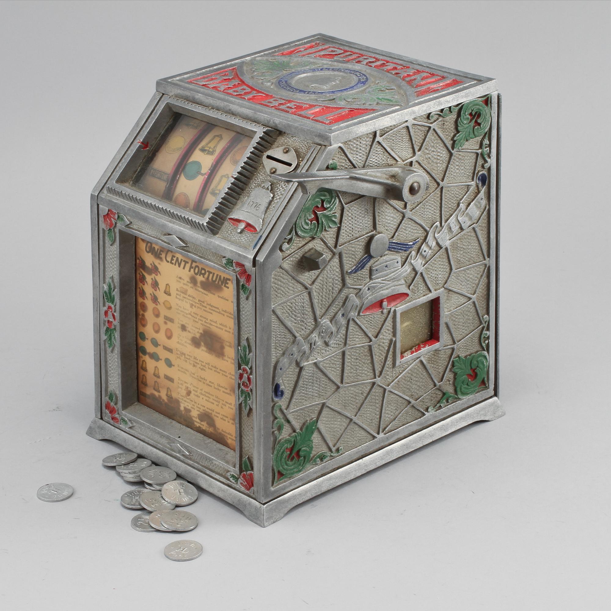 SPELAUTOMAT, Puritan Baby Bell, Chicago Mint Co., 1900-talets första hälft.