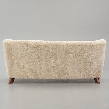 Fritz Hansen, sofa, model "1669", Denmark 1940s.