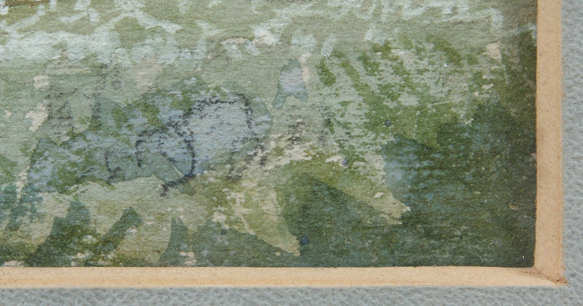 AUGUST MALMSTRÖM, akvarell, monogramsign.