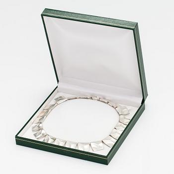 Björn Weckström, Collier "Galaktiska toppar", sterlingsilver. Lapponia 1999.