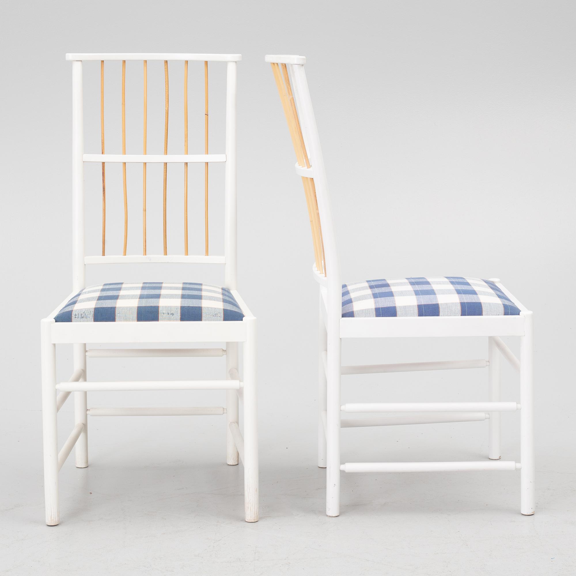 Josef Frank, chairs, 5 pcs, model 2025, Svenskt Tenn, post 1985.