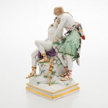A porcelain figure group, probably Meissen, early 1900s.