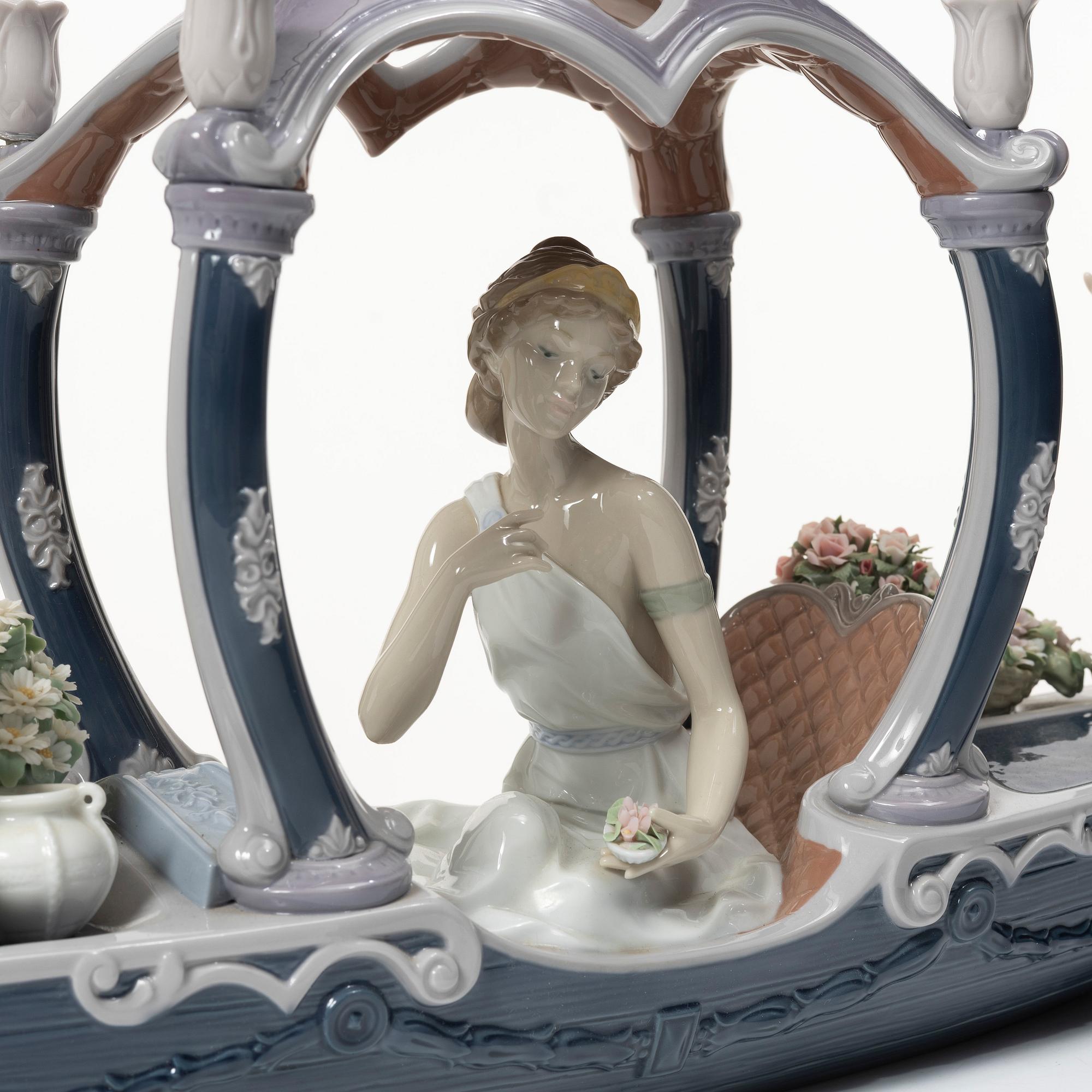 Juan Ignacio Aliena, figurin, "Gondola of Love", Lladró, Spanien.