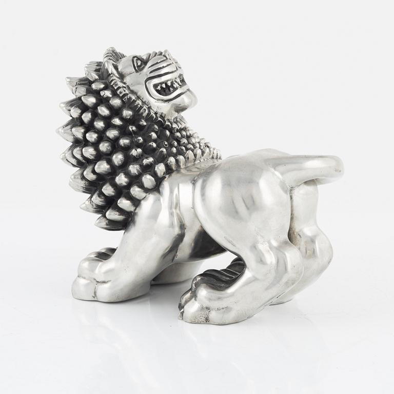 Anna Petrus, sculpture of a lion, Svenskt Tenn, Stockholm 1993.