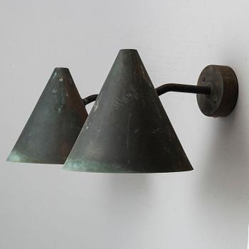 HANS-AGNE JAKOBSSON, a pair of 'Tratten' wall lights, Markaryd.