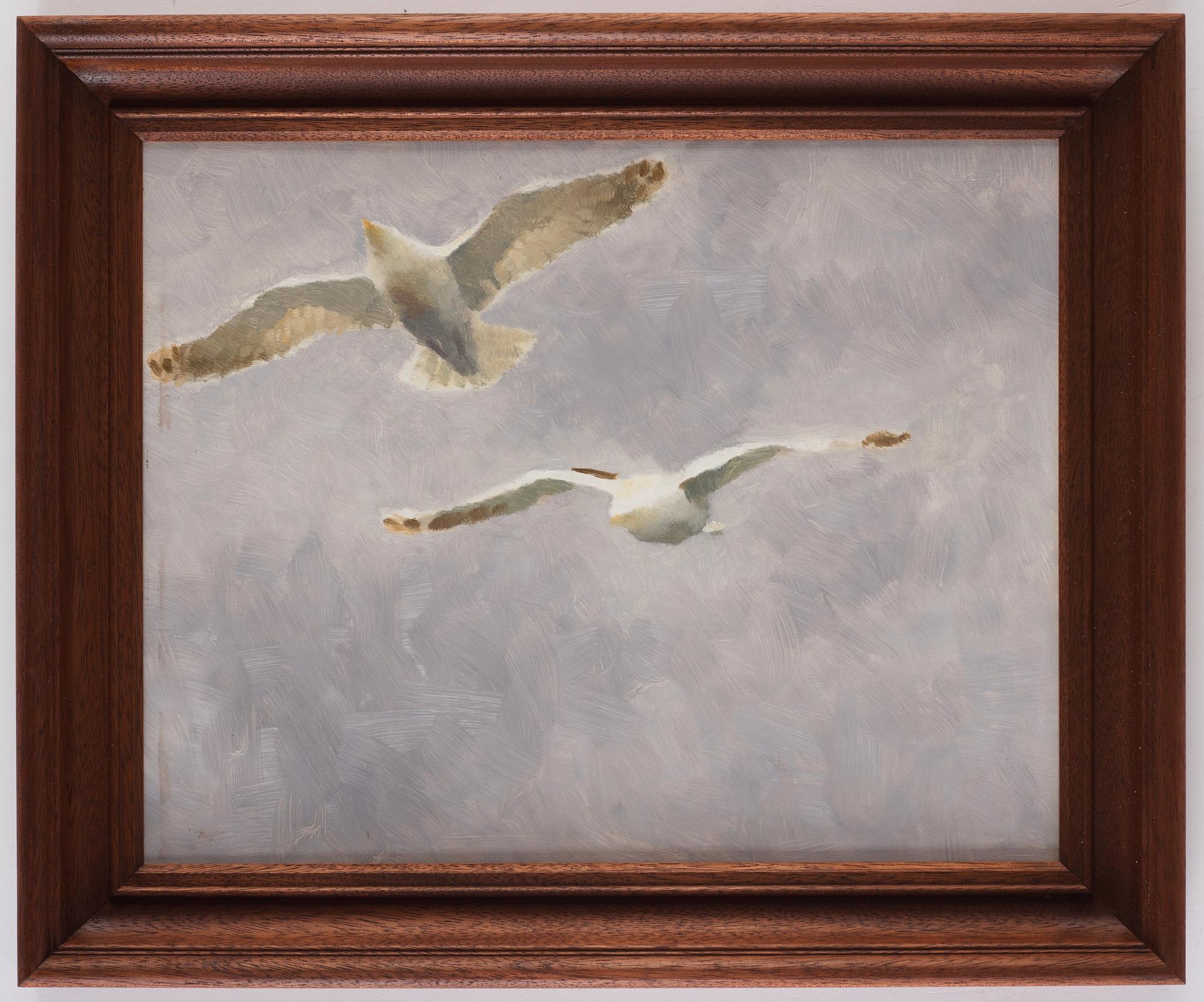 Bruno Liljefors, Flying seagulls.