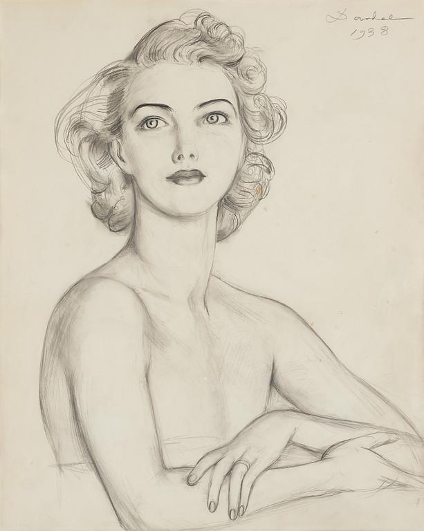 NILS VON DARDEL, pencil on paper, signed Dardel and dated 1938.