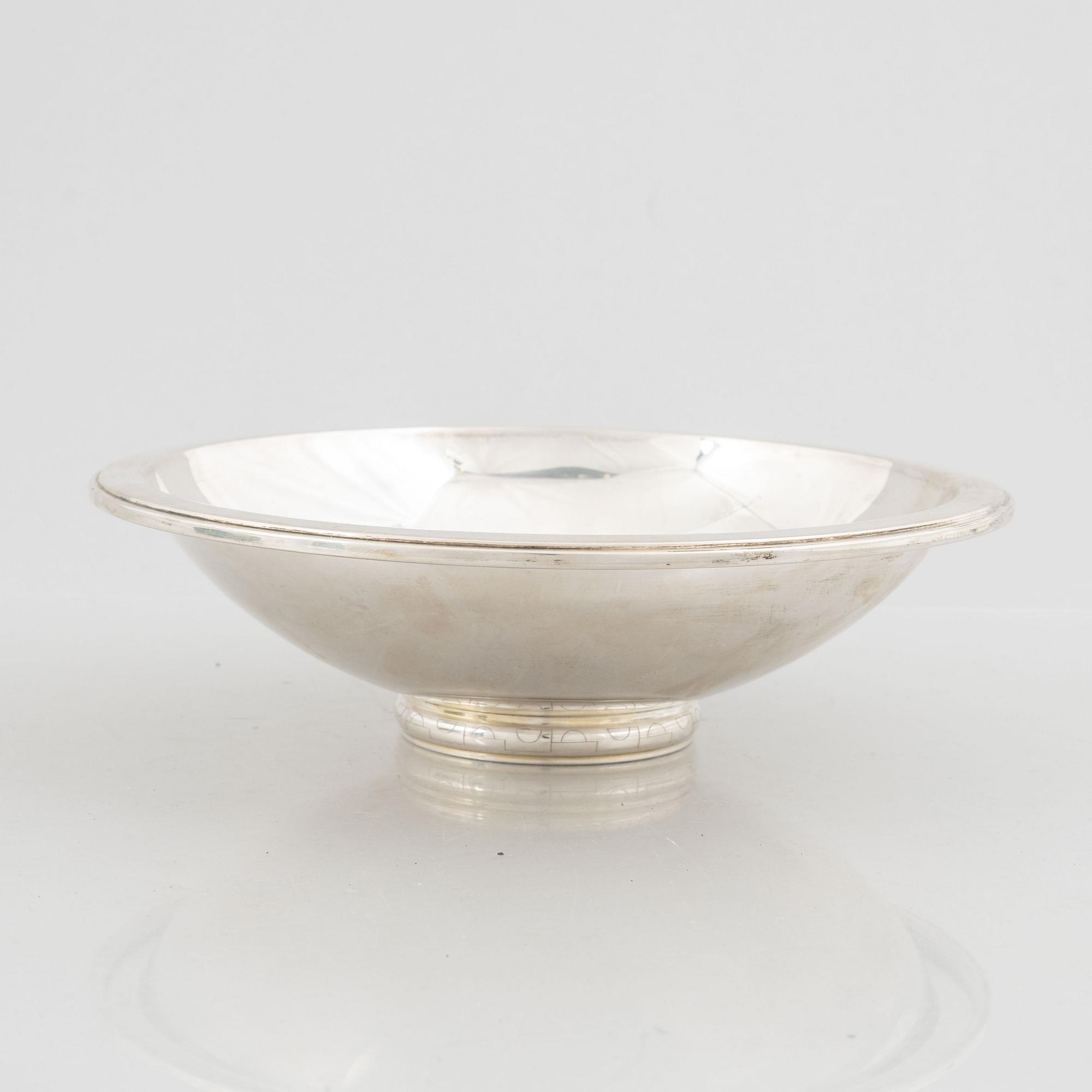 A Norwegian silver bowl, marks of J. Tostrup, Oslo, first half of the 20th Century.