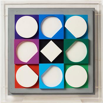 Victor Vasarely, "Topaze, blanche postif".