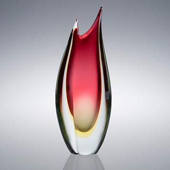 A MURANO GLASS VASE, Arte nuova Murano, Italy late 1950s.