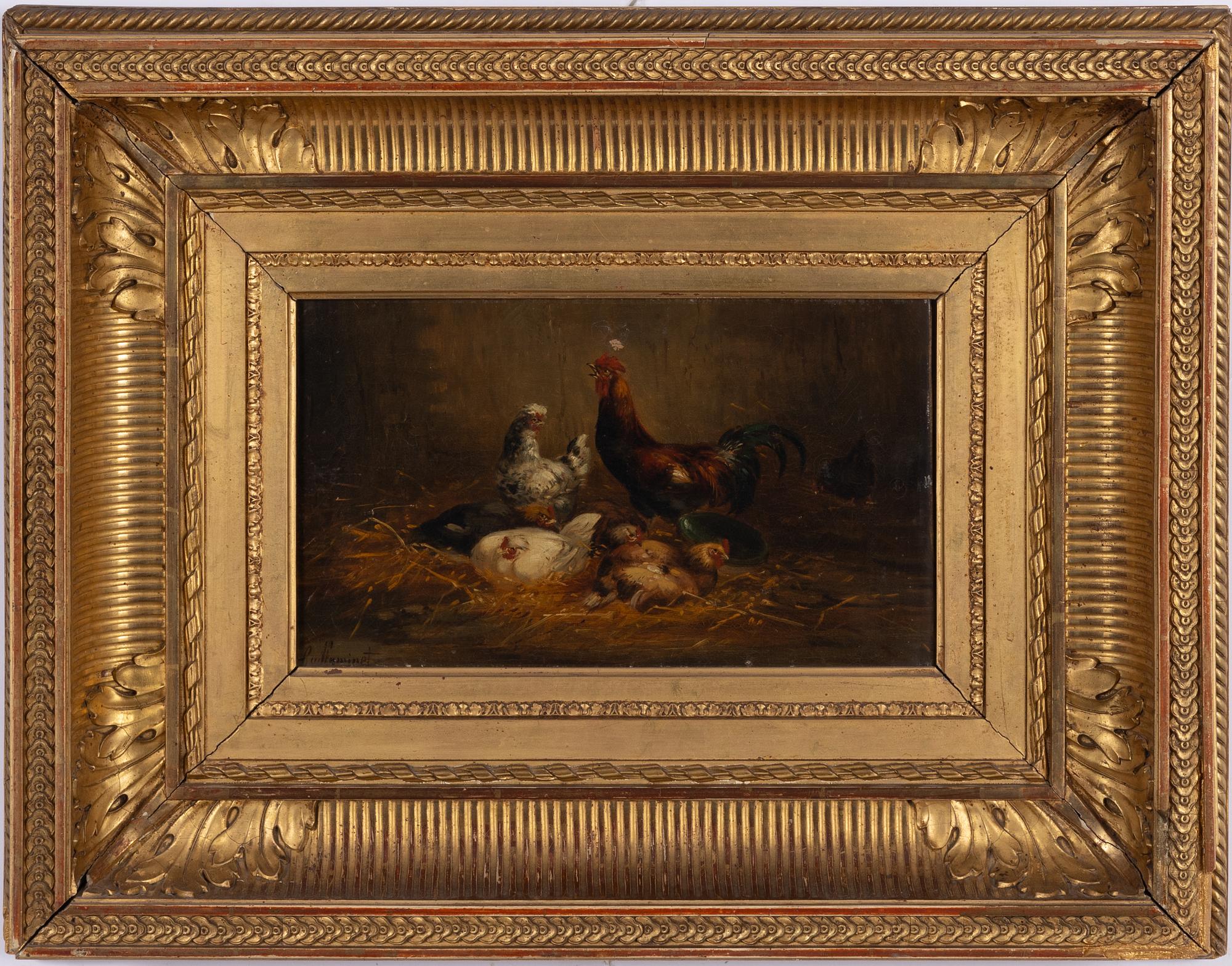 Unknown artist, 19th century. The Hen Family.