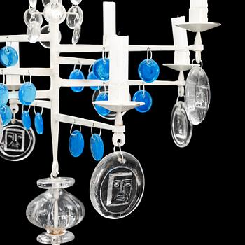 A iron chandelier by Erik Höglund, 1970's.