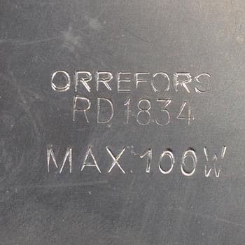 CARL FAGERLUND, Orrefors, a pair of table lamps, no 1834, second half of the 20th century.