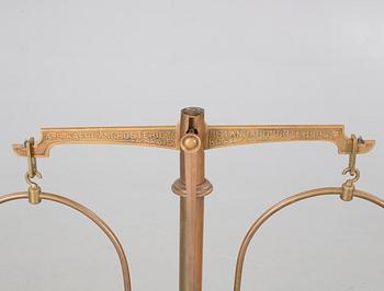 A scale, A.B. Kaffeångrosteriet "Standard", Göteborg, Sweden, circa turn of the century 1900.