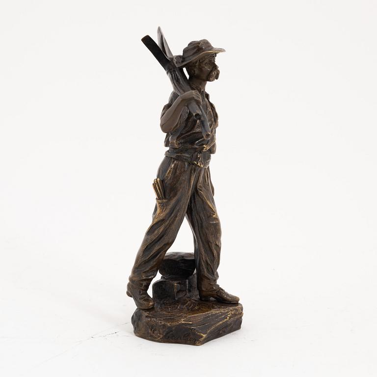 Émile Joseph Carlier, sculpture. Signed. Bronze, height 21.5 cm.