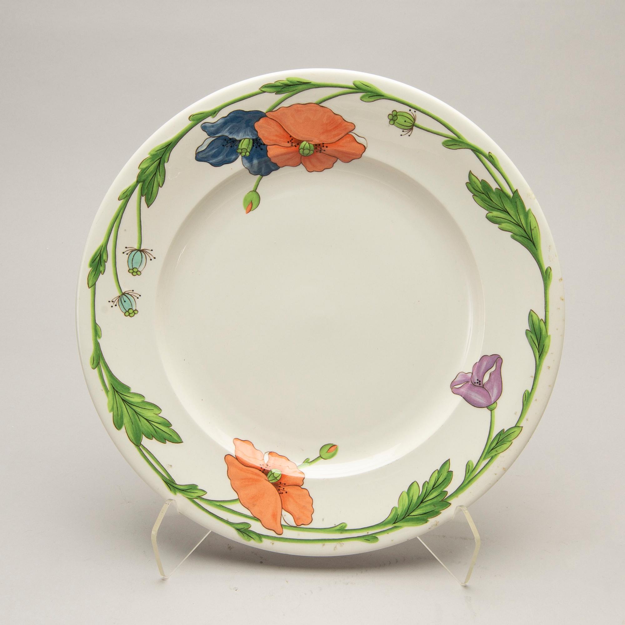 SERVIS Villeroy Boch 27 dlr "Amapola" porslin 1900-talets senare del.