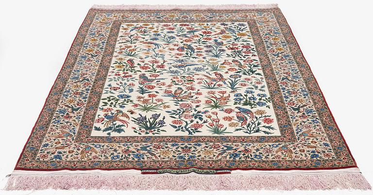 A, 'Golo Bolbol' rug, Isfahan, signed (Mahmoud and Mohammad Reza) Seirafian, c. 230 x 147 cm.