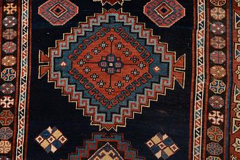 A runner antique Shirvan, probably, around 370 x 140 cm.