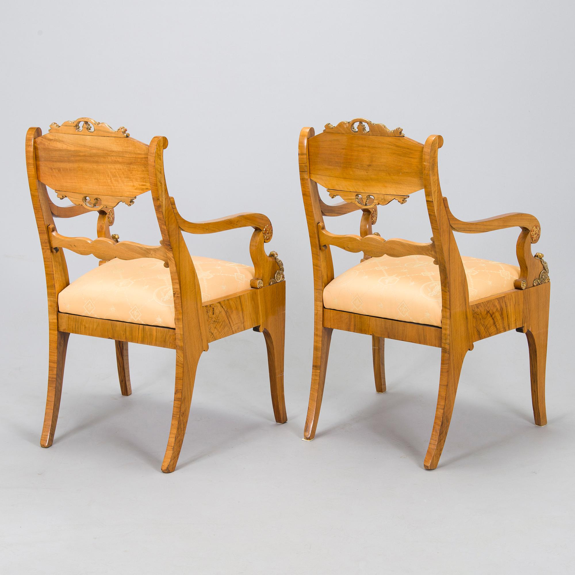 A pair of Baltic Empire armchairs from first half of the 19th century.