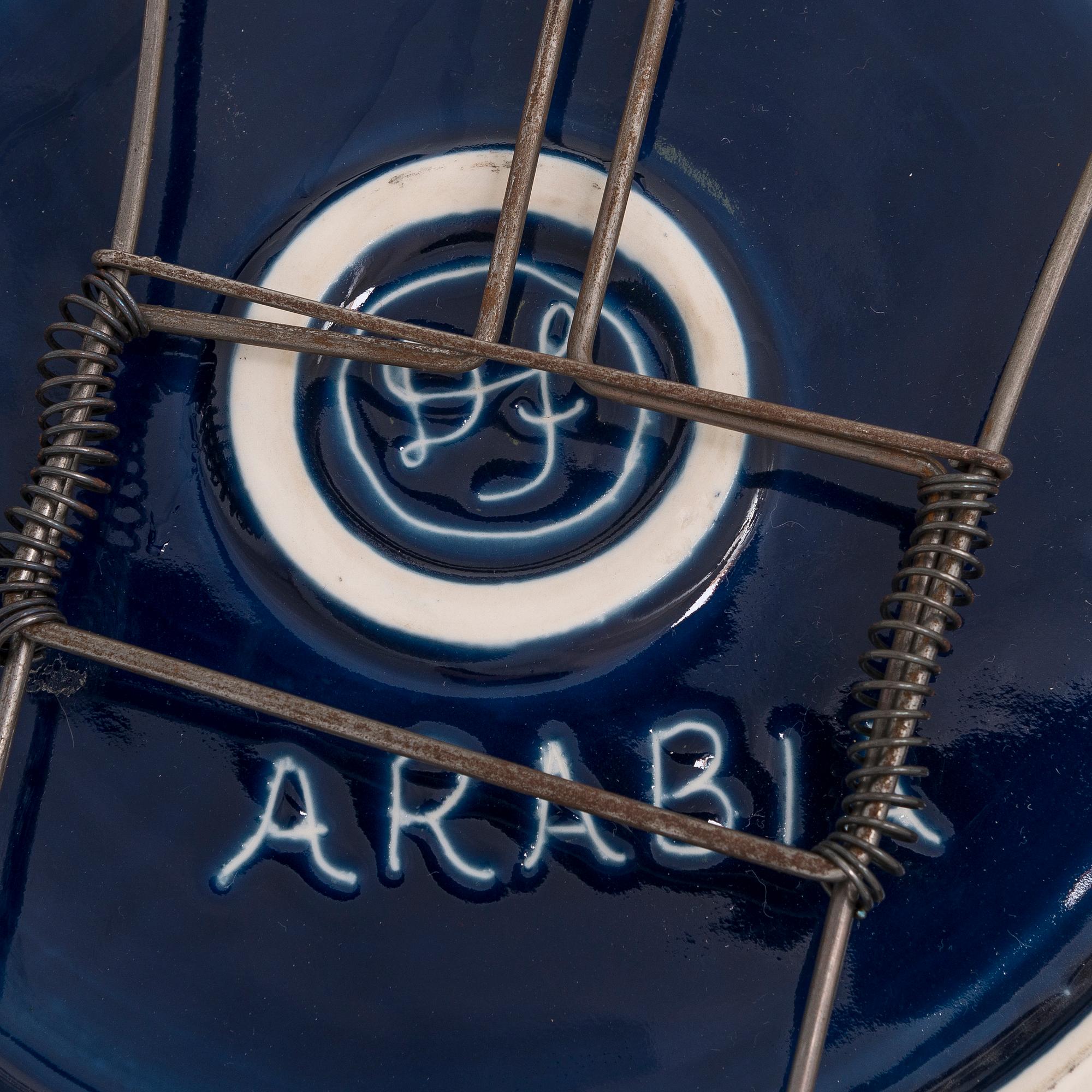 DORRIT VON FIEANDT, a decorative plate, 'Sagittarius', from Horoscope series, signed DF Arabia. 1993-1997.