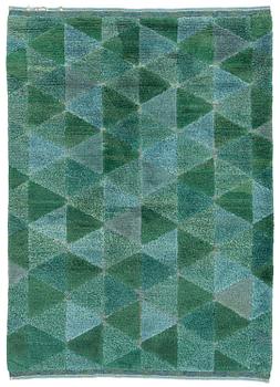 280. Ingrid Hellman-Knafve, a knotted pile in relief carpet, c. 235 x 164 cm, unsigned.