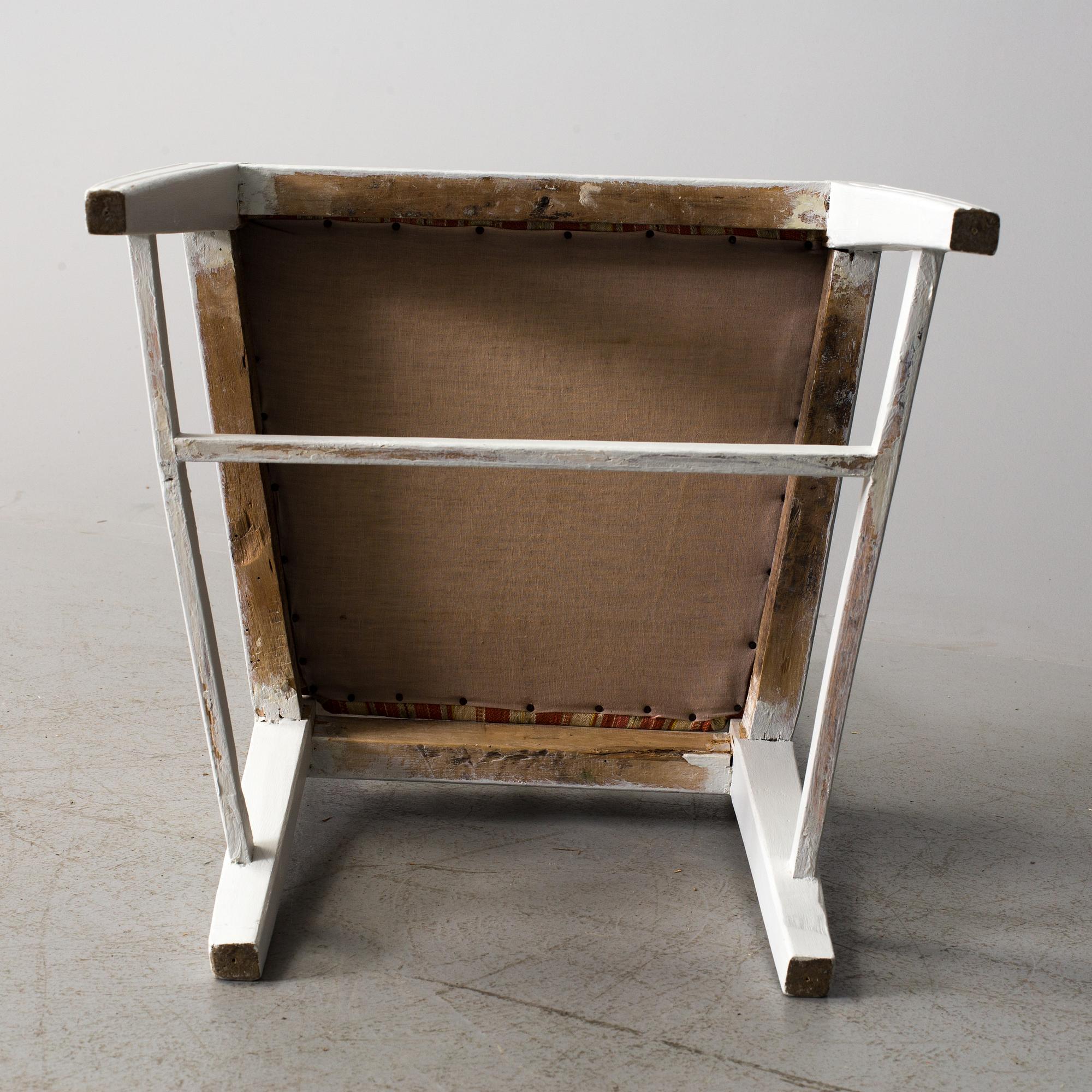 A CHAIR, signed by Melker Falkberg (1806-1822/30), Stockholm, late gustavian.