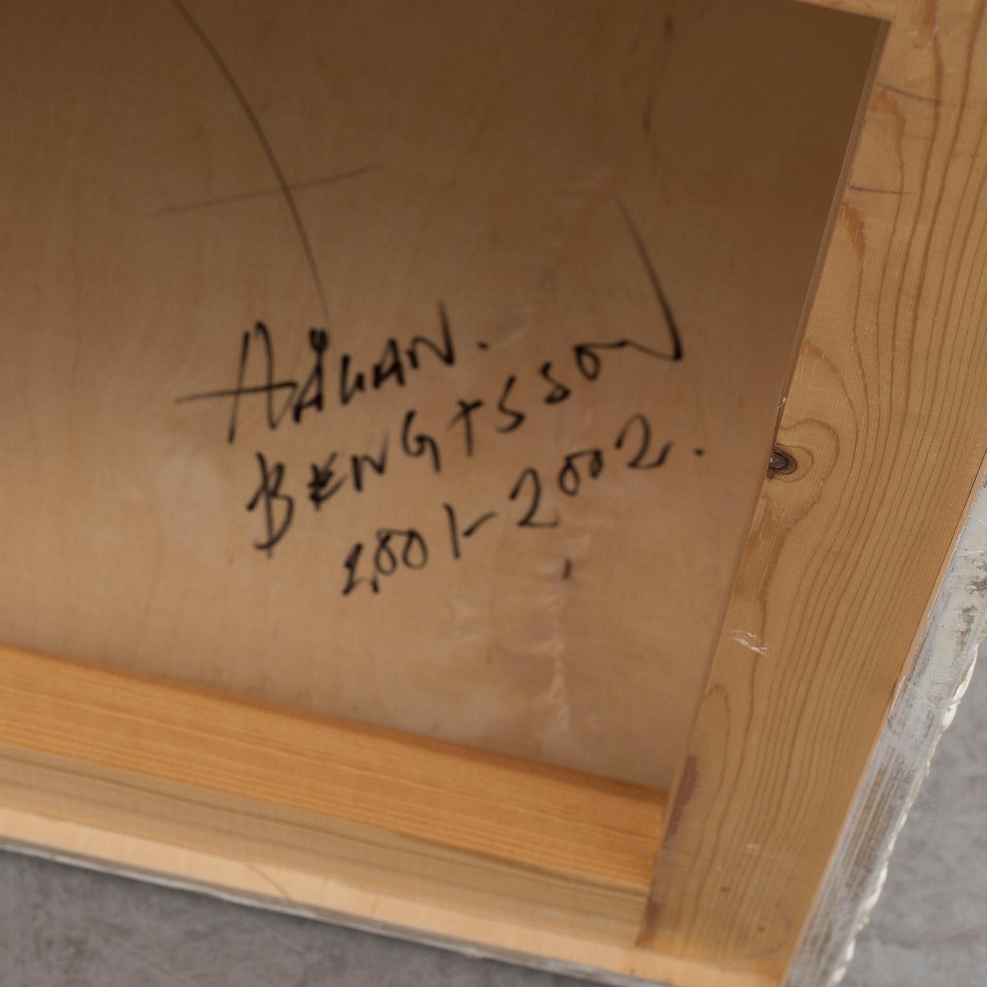 HÅKAN BENGTSSON, sculpture, oil on wood, signed and dated 2001-2002.