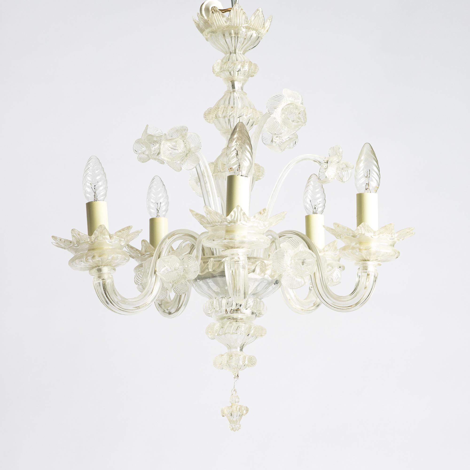 A Venetian type chandelier, mid-20th century.