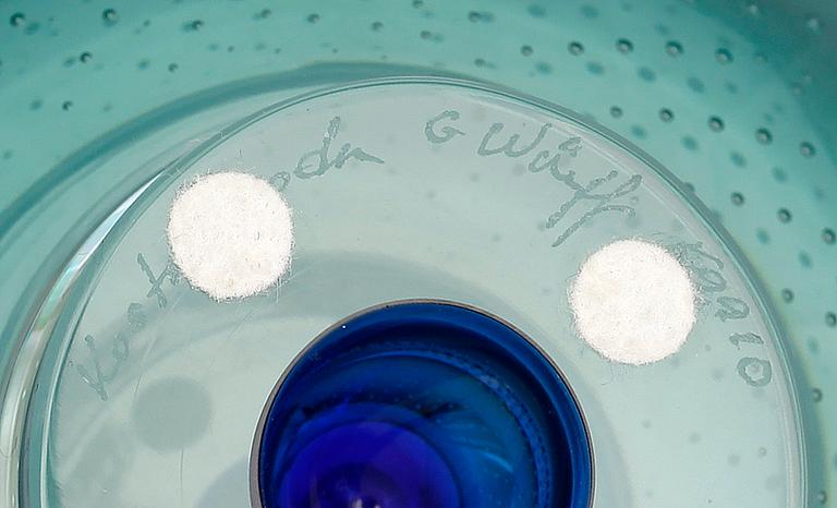 VAS OCH SKÅL, 2 delar, glas, Erika Lagerbielke Orrefors och Göran Wärff Kosta.