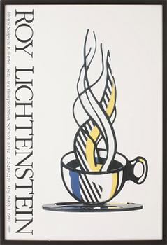Roy Lichtenstein · ROY LICHTENSTEIN, efter, utställningsaffisch, Sixty-Five Thompson Street, 1989.