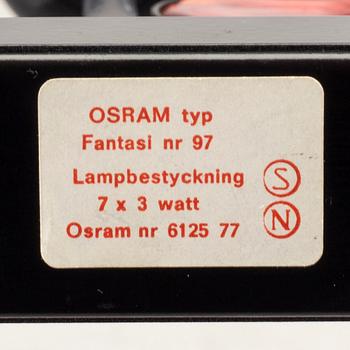 Adventsljusstake "Fantasi" Osram sent 1900-tal.