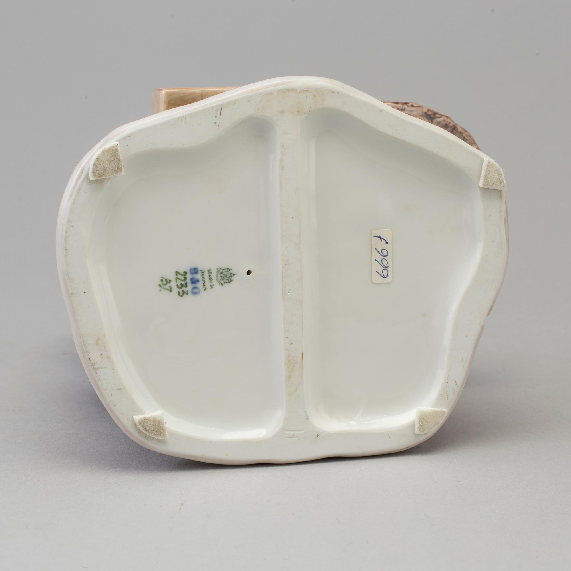 An Axel Locher porcelain figure group, for Bing & Gröndahl, Denmark, second half of the 20th century.
