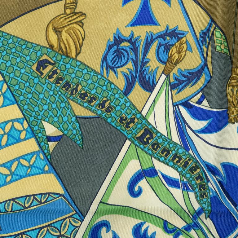 Hermès, a 'Etendards et Bannieres' scarf.